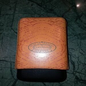 Purera de Piel Partagás Ajustable Mostaza 3 puros