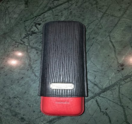 Purera de Piel Partagás Serie Negra Roja 2 puros