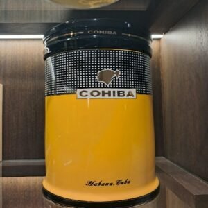 Jarra de Porcelana Cohiba Negra Amarilla